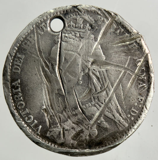 1888 Victoria Sixpence Silver Coin | Fair Grade