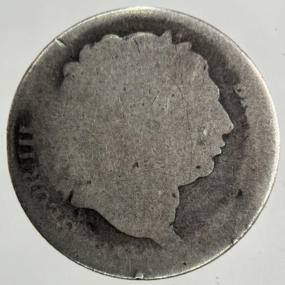 British George III 3rd Sixpence Silver Coin | Fair Grade