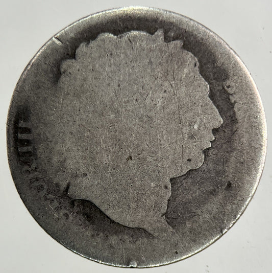 British George III 3rd Sixpence Silver Coin | Fair Grade