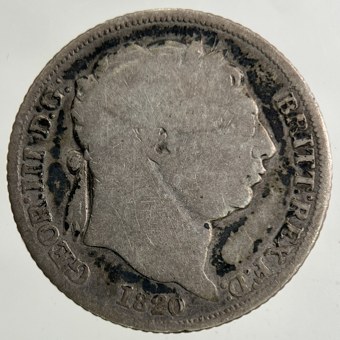 1820 George III 3rd Sixpence Silver Coin | Collectable Grade