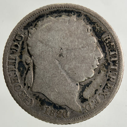 1820 George III 3rd Sixpence Silver Coin | Collectable Grade