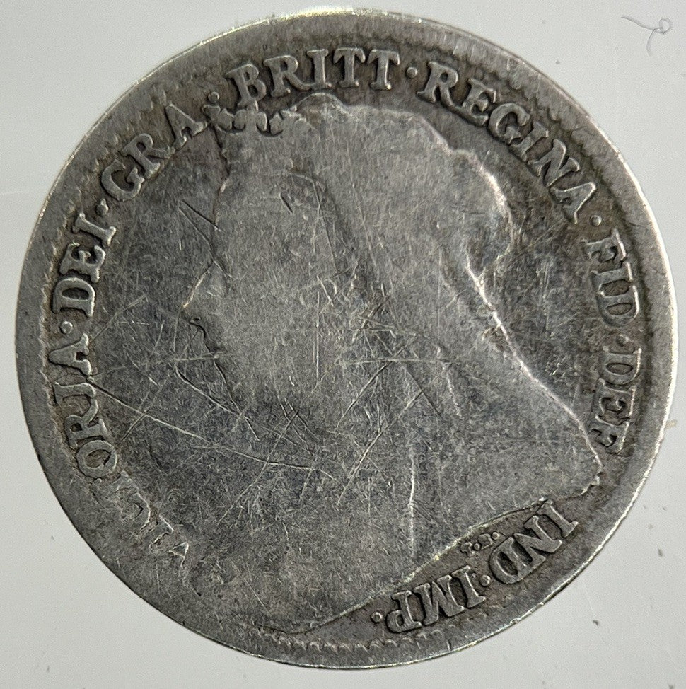 1898 Victoria Threepence Silver Coin | Collectable Grade