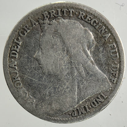 1898 Victoria Threepence Silver Coin | Collectable Grade