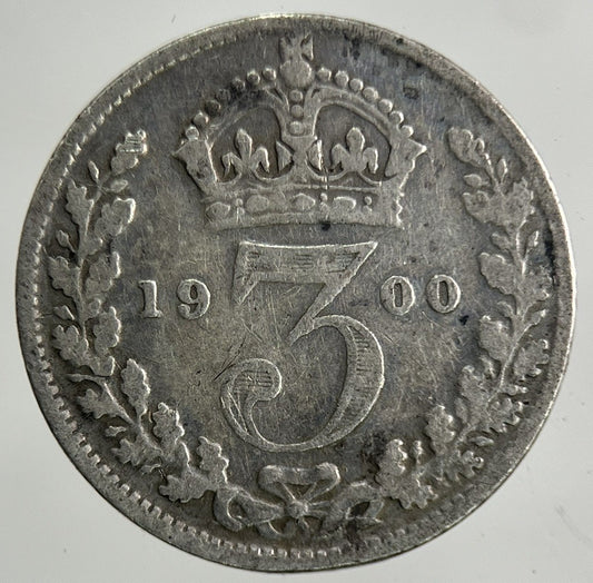 1900 Victoria Threepence Silver Coin | Collectable Grade