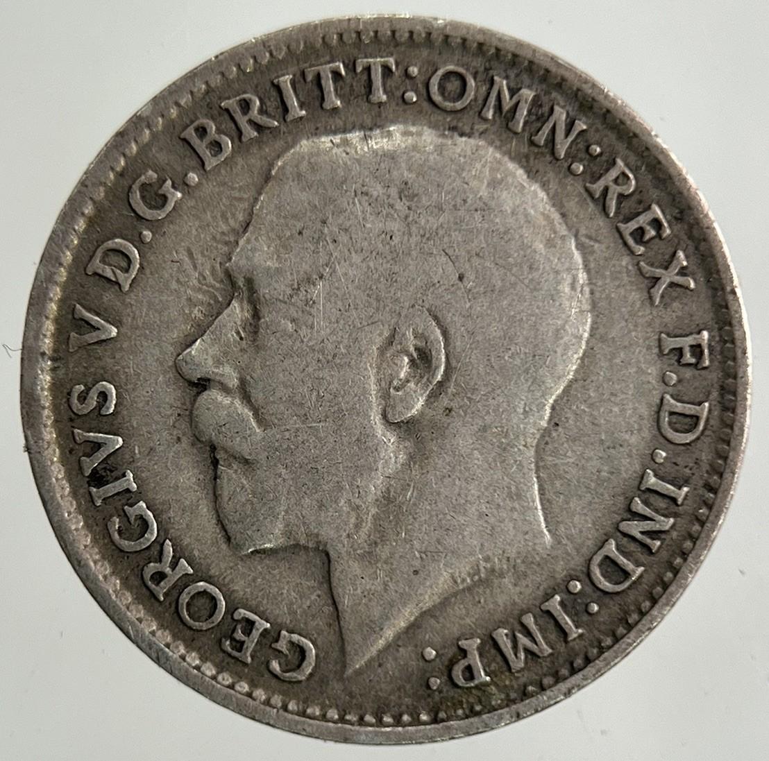 1918 George V Threepence Silver Coin | Fine Collectable Grade