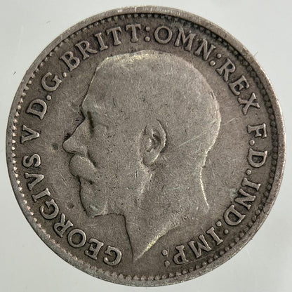 1916 George V Threepence Silver Coin | Fine Collectable Grade