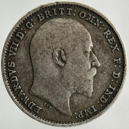 1909 Edward VII Threepence Silver Coin | Very High Grade
