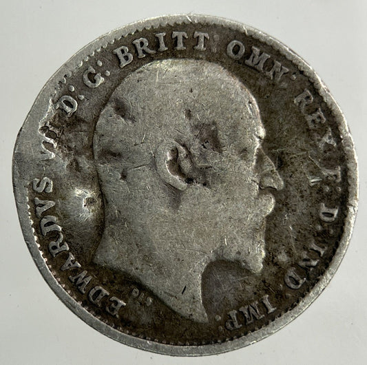 1910 Edward VII Threepence Silver Coin | Collectable Grade