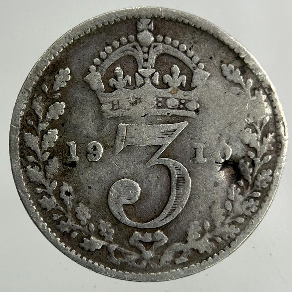 1910 Edward VII Threepence Silver Coin | Collectable Grade