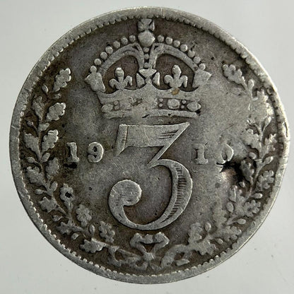 1910 Edward VII Threepence Silver Coin | Collectable Grade