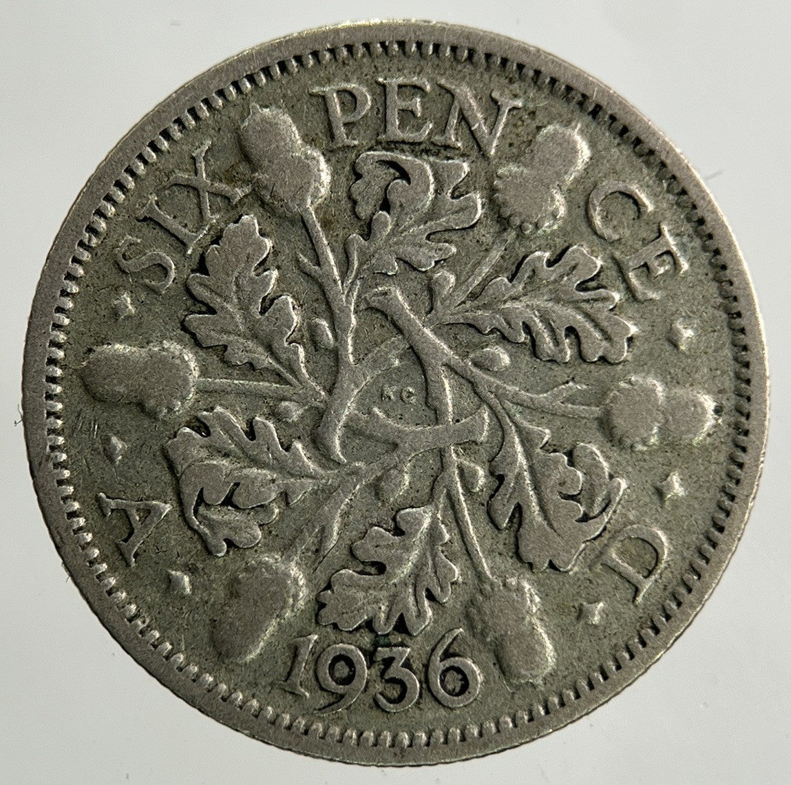 1936 George V Sixpence Silver Coin | Collectable Grade