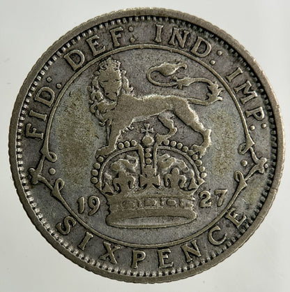 1927 George V Sixpence Silver Coin | Fine Collectable Grade