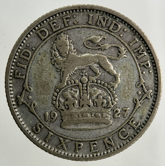 1927 George V Sixpence Silver Coin | Fine Collectable Grade