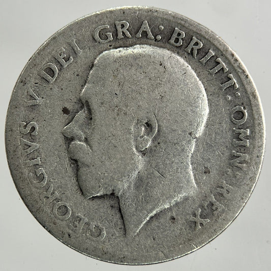 1916 George V Sixpence Silver Coin | Fair Grade