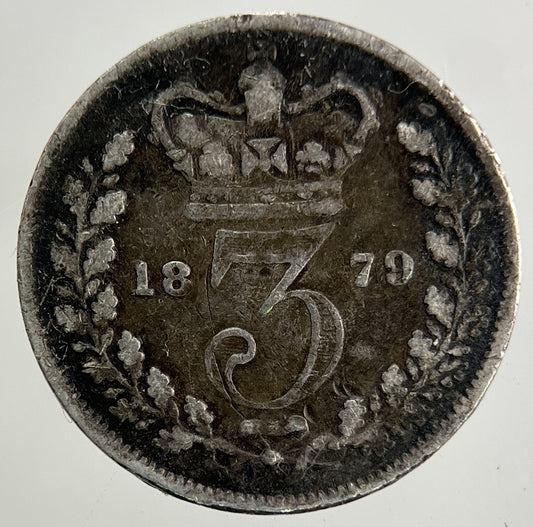 1879 Victoria Threepence Silver Coin | Fine Collectable Grade