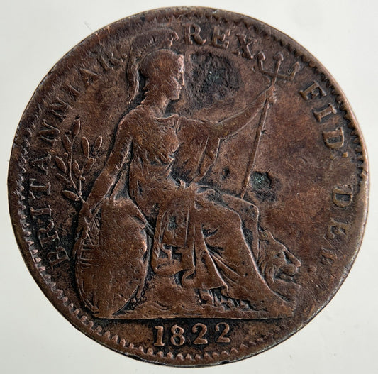 1822 George IV Farthing Coin | Fine Collectable Grade
