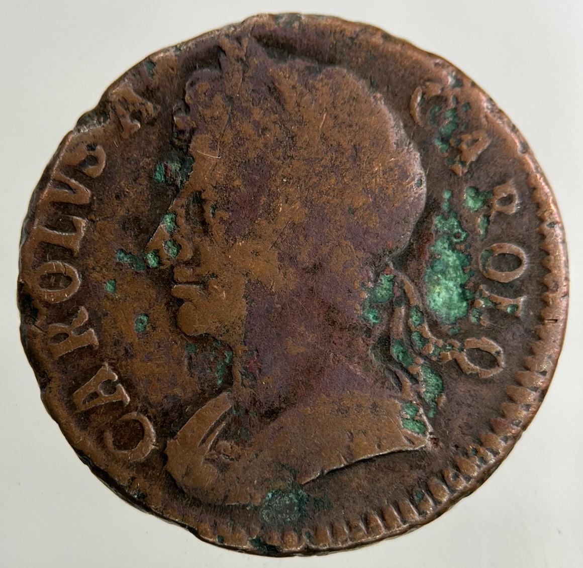 1672 Charles II 2nd Farthing Coin | Fine Collectable Grade