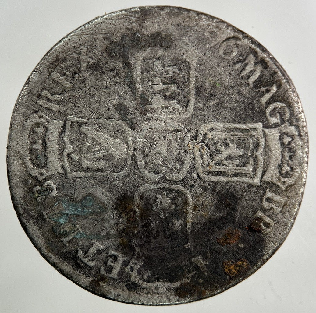 1696 William III 3rd Shilling Silver Coin | Collectable Grade