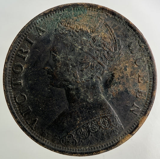 1901 Hong Kong One Cent Coin | Fine Collectable Grade