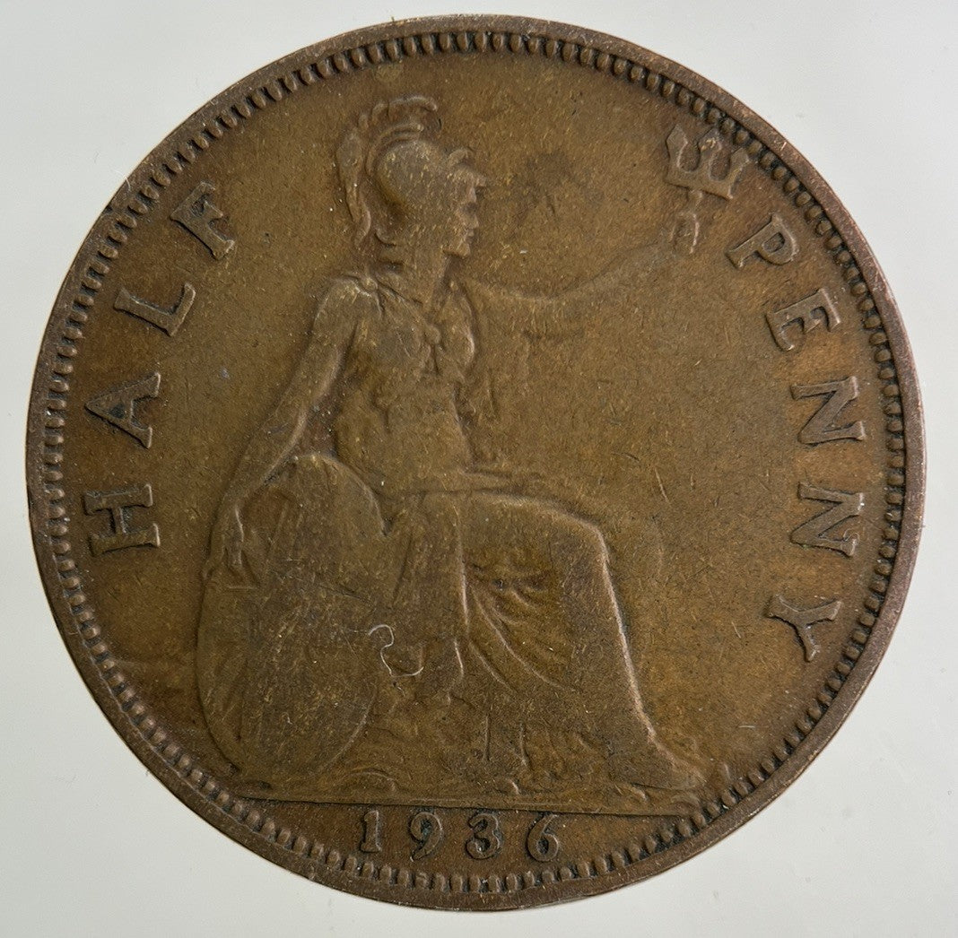 1936 George V Half-Penny Coin | Collectable Grade