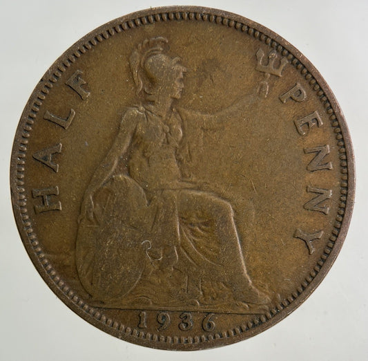 1936 George V Half-Penny Coin | Collectable Grade