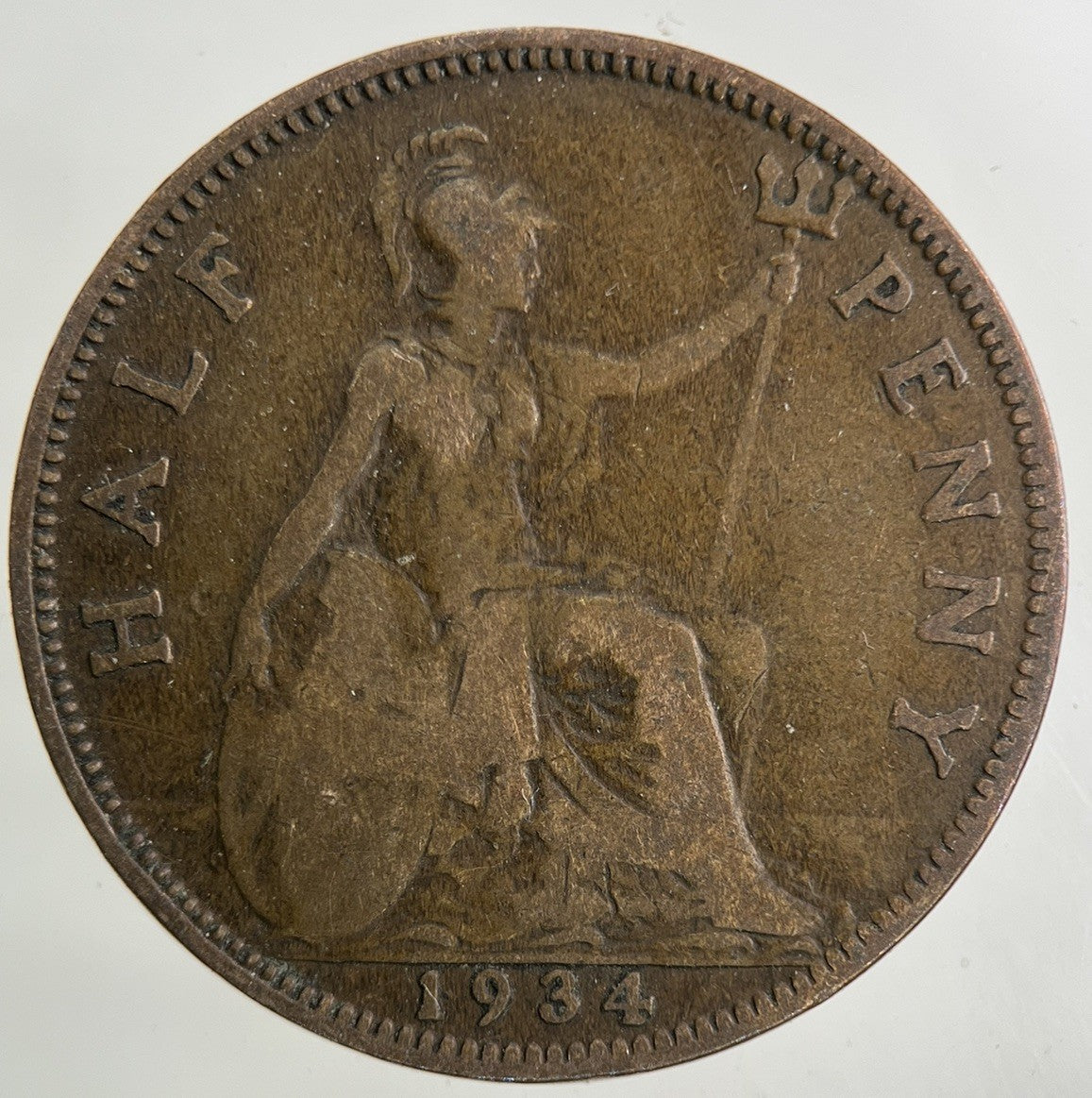 1934 George V Half-Penny Coin | Collectable Grade