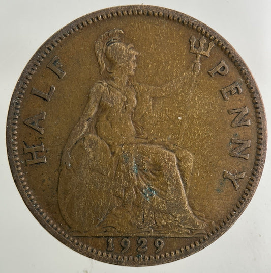 1929 George V Half-Penny Coin | Collectable Grade