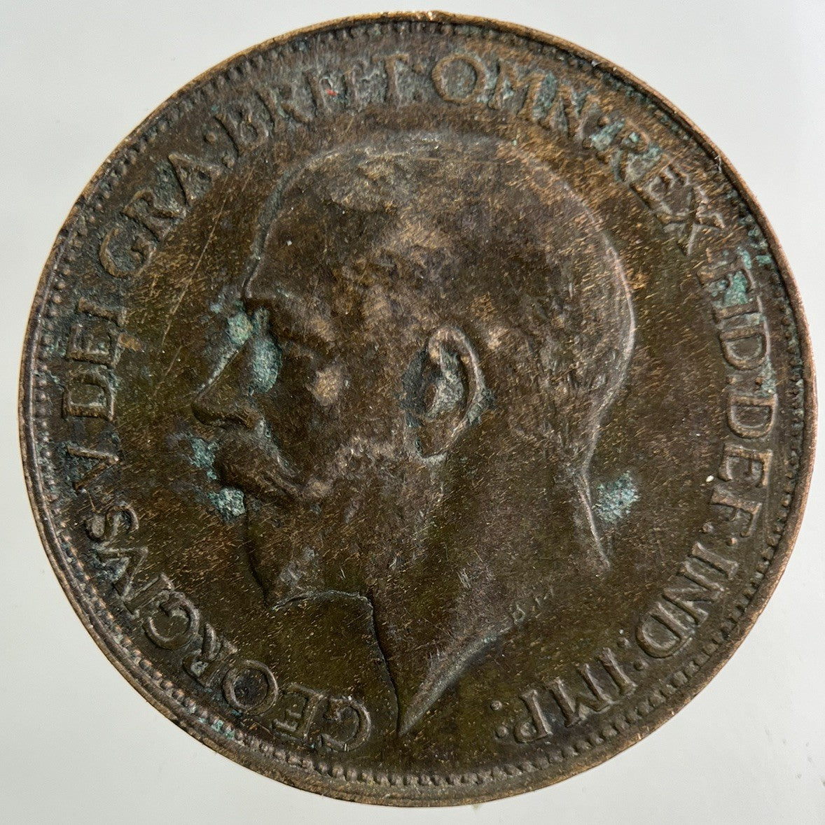 1911 George V Half-Penny Coin | Fine Collectable Grade