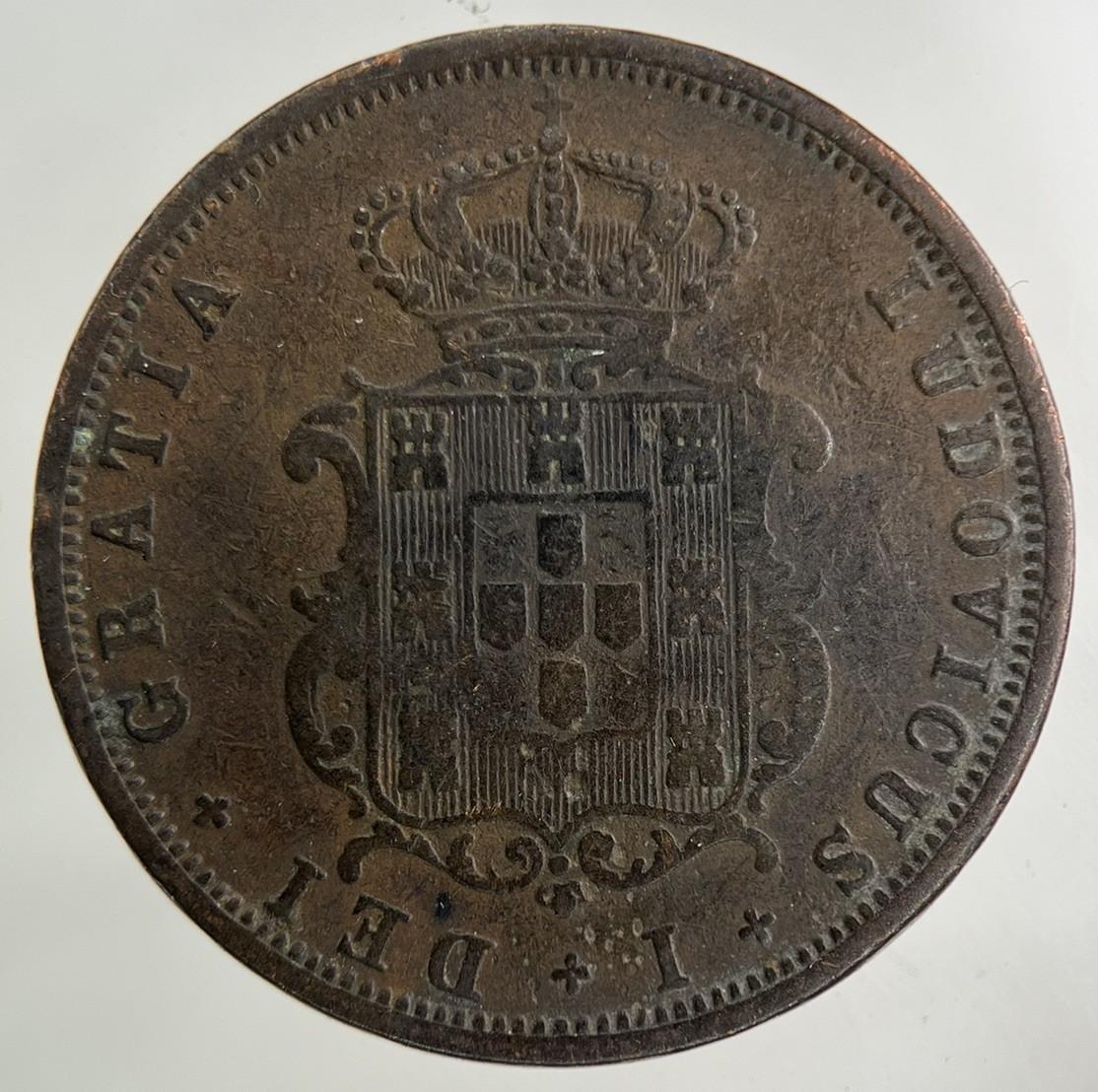 1867 Portugal V 5 Reis Coin | Fine Collectable Grade