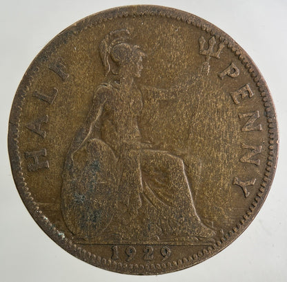 1929 George V Half-Penny Coin | Collectable Grade
