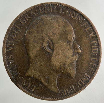 1902 Edward VII Half-Penny Coin | Fine Collectable Grade