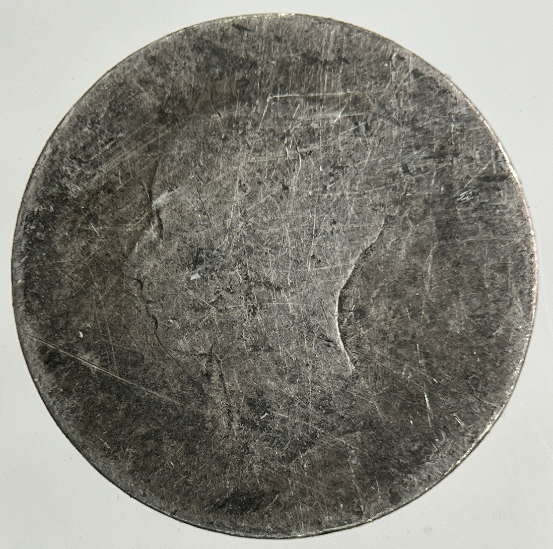 British Victoria Threepence Silver Coin | Worn Grade