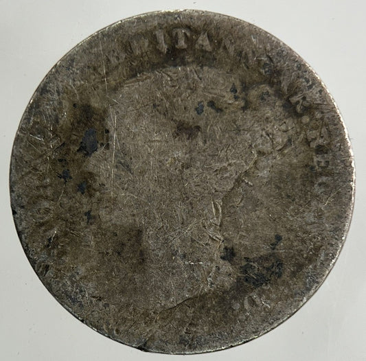 British Victoria Threepence Silver Coin | Worn Grade