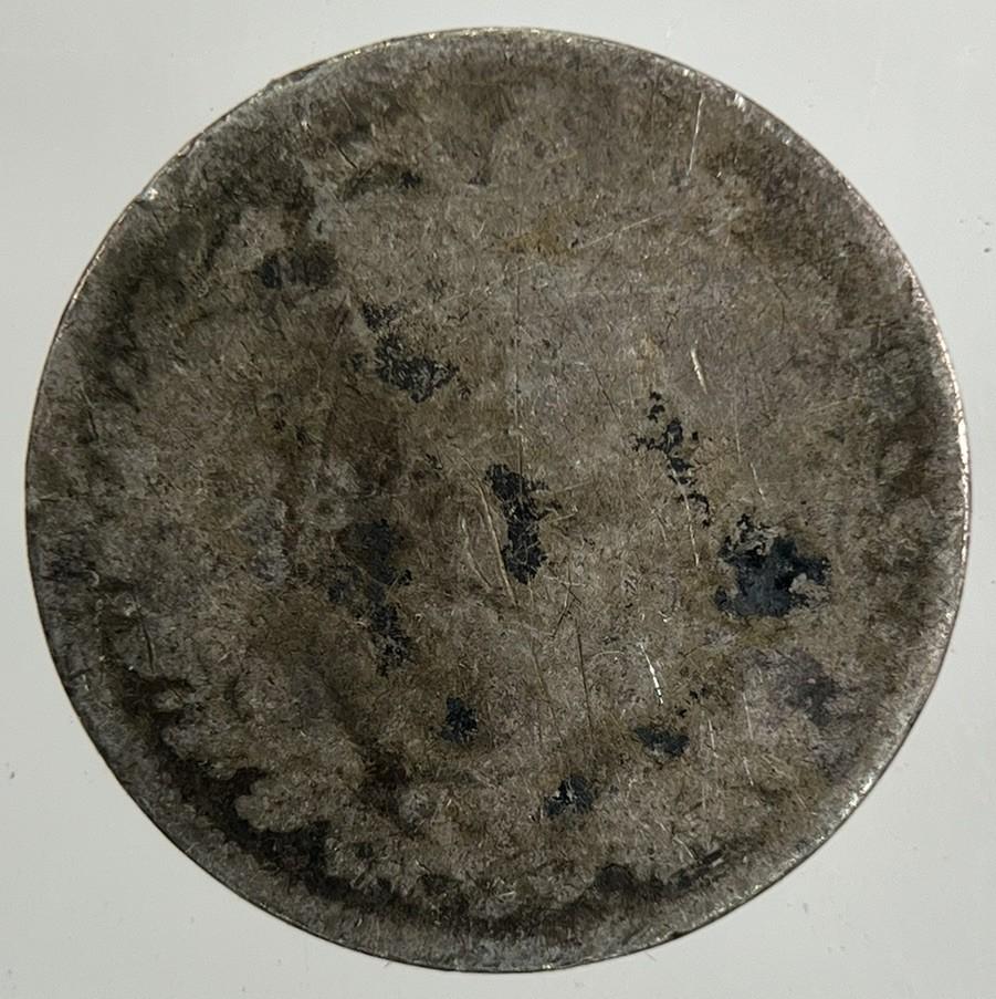 British Victoria Threepence Silver Coin | Worn Grade