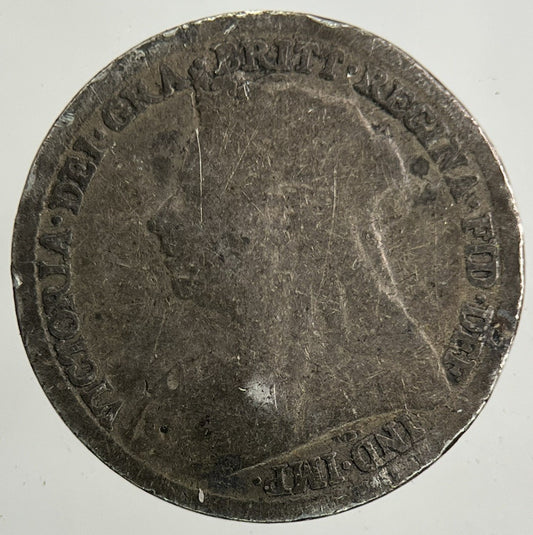 British Victoria Threepence Silver Coin | Worn Grade