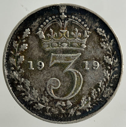 1919 George V Threepence Silver Coin | Fine Collectable Grade