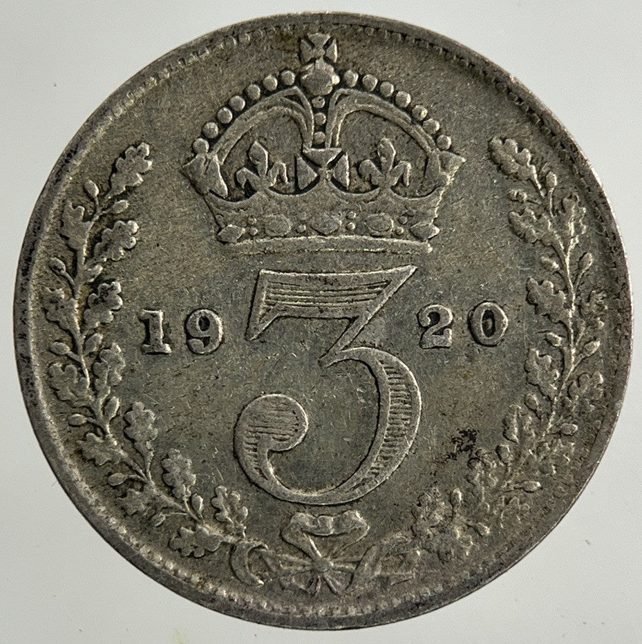 1920 George V Threepence Silver Coin | Fine Collectable Grade