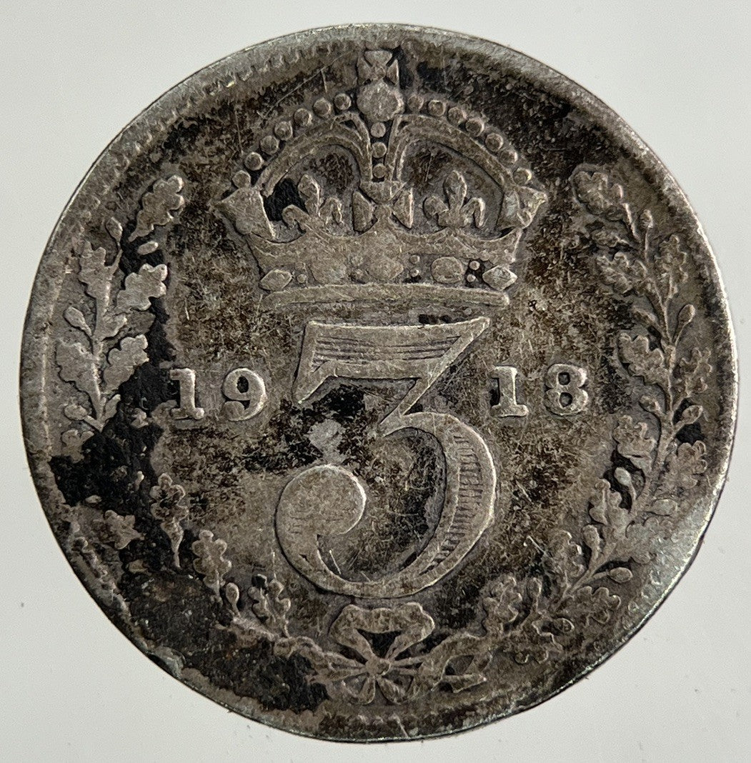 1918 George V Threepence Silver Coin | Collectable Grade