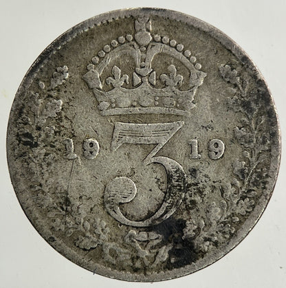 1919 George V Threepence Silver Coin | Collectable Grade