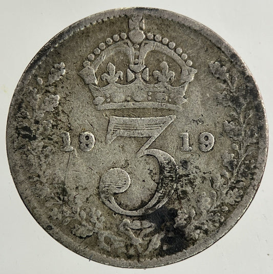 1919 George V Threepence Silver Coin | Collectable Grade
