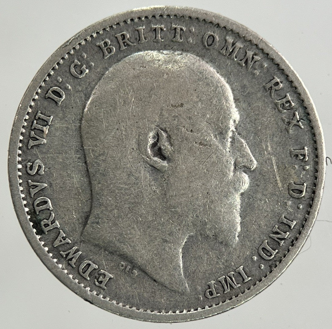 1907 Edward VII Threepence Silver Coin | Collectable Grade
