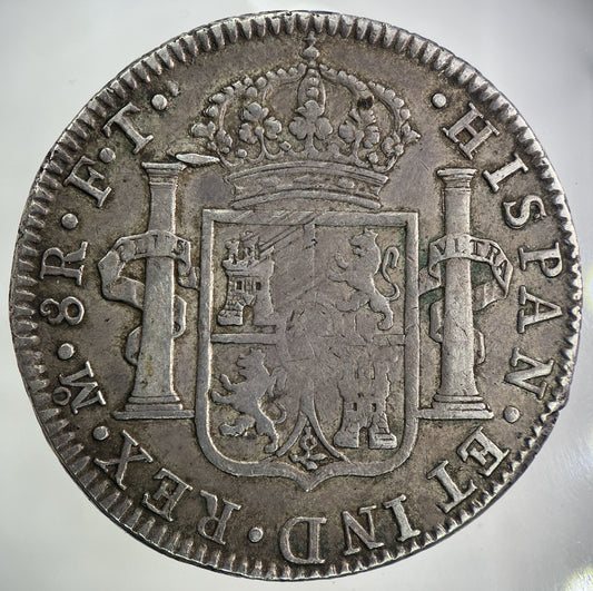 1801 Spain 8 Reales Silver Coin | Fine Collectable Grade
