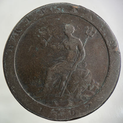 1797 George III 3rd Cartwheel One Penny Coin | Collectable Grade