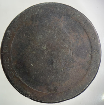 1797 George III 3rd Cartwheel One Penny Coin | Worn Grade