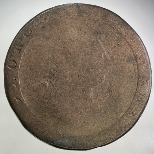 1797 George III 3rd Cartwheel One Penny Coin | Worn Grade