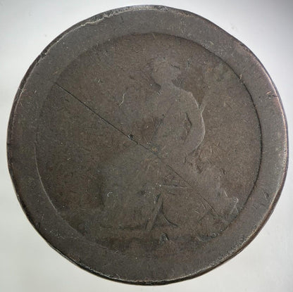 1797 George III 3rd Cartwheel One Penny Coin | Worn Grade