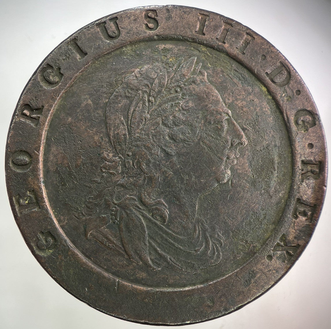 1797 George III 3rd Cartwheel Two-Pence Coin | Fine Collectable Grade