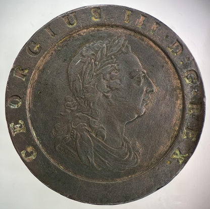 1797 George III 3rd Cartwheel Two-Pence Coin | Very High Grade