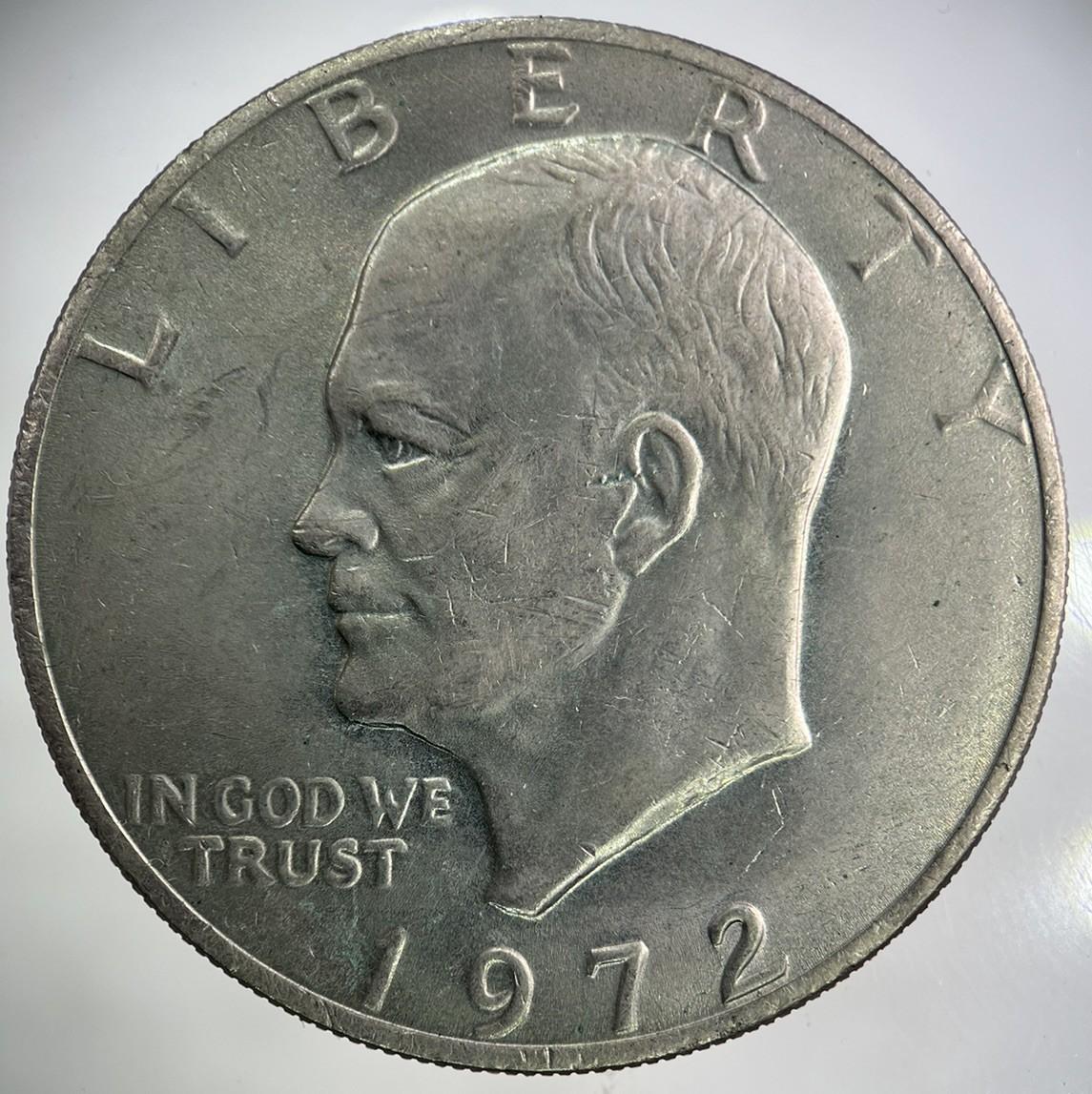 1972 US USA Eisenhower One Dollar Coin | Fine Collectable Grade