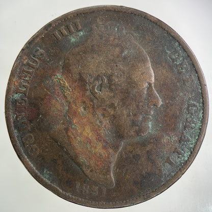 1831 William IV One Penny Coin | Collectable Grade